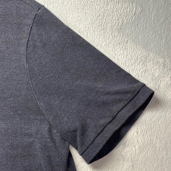 Polo Ralph Lauren Men's Size Large Polo Shirt Classic Fit Navy Blue w/ Logo - Picture 6 of 10